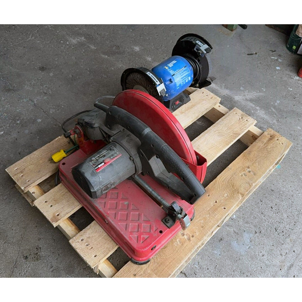Used 2017 King Canada 14" Cut-Off Saw + Power-Fist 8" Bench Grinder Lot