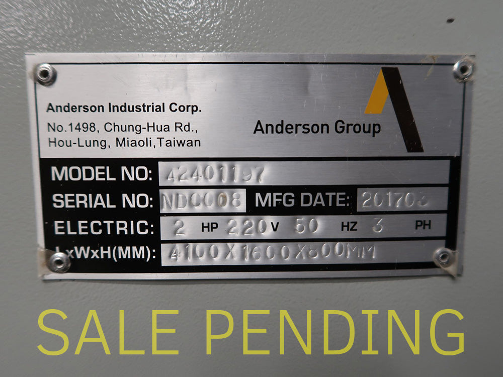 Used 2017 Anderson Technology Bridge Type CNC Router Model Stratos/Pro FI