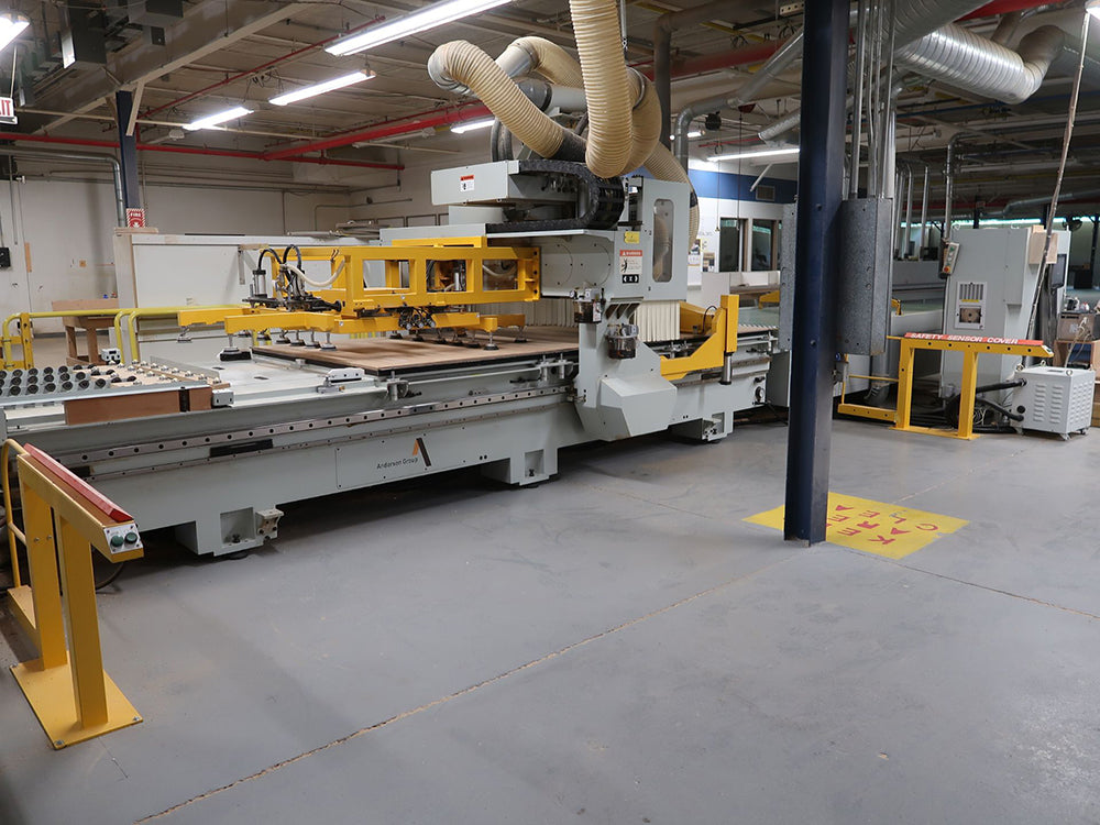 Used 2017 Anderson Technology Bridge Type CNC Router Model Stratos/Pro FI