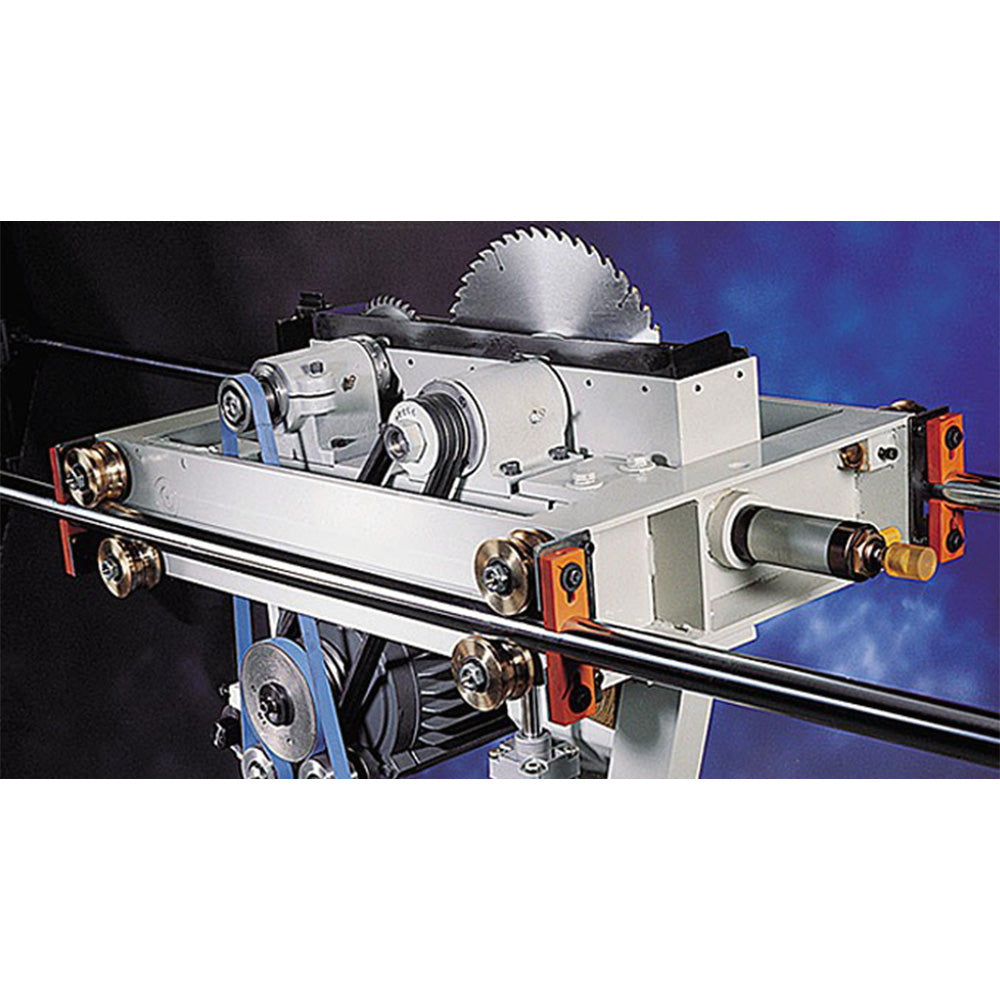 Ensure straight line cut accuracy of +/- 0.005″ over the entire length of cut, thanks to the heavy-duty precision machined guide way system.