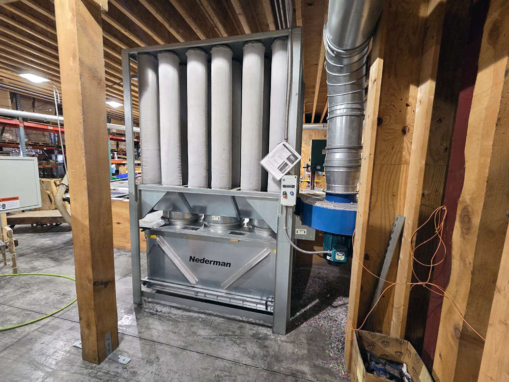 Used 2016 Nederman S-750 Dust Collector with Dump Bin