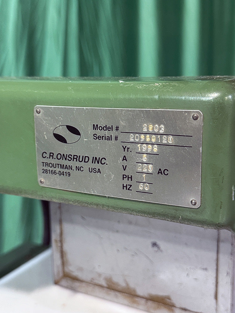 Used C.R. Onsrud Inverted Pin Router Model 2003