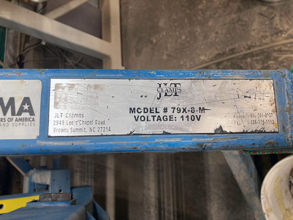 Used JLT Rotary Clamp Rack 79X-8-M 8-Section Miter Door Pro