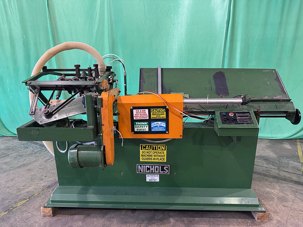 Used Nichols Hopper Fed Cleat Block Machine