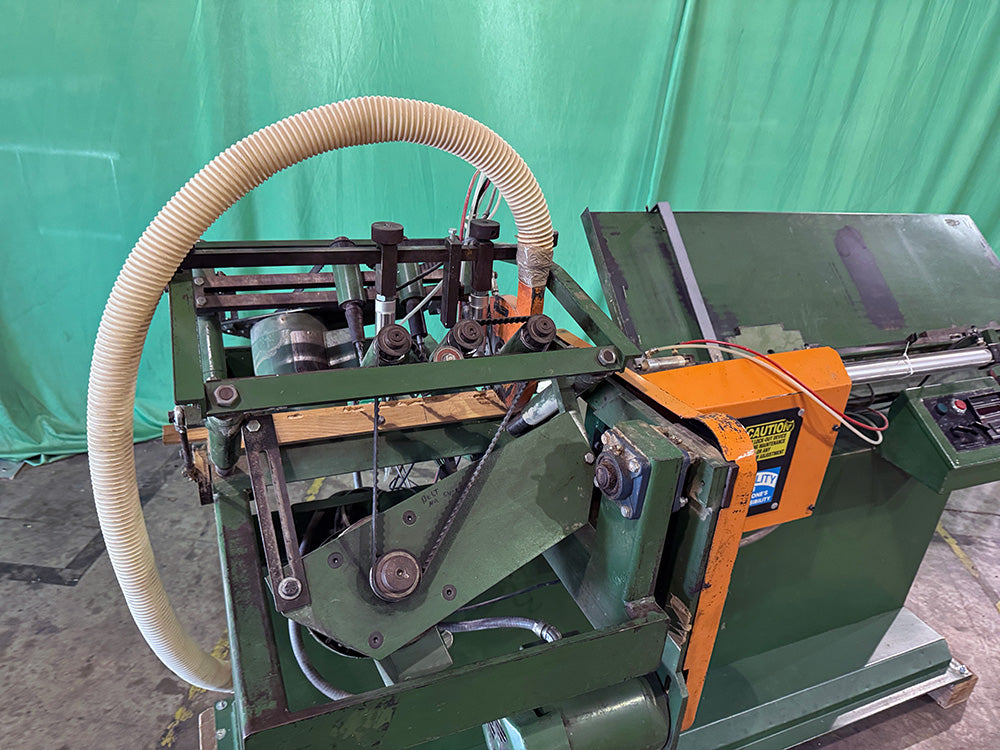 Used Nichols Hopper Fed Cleat Block Machine