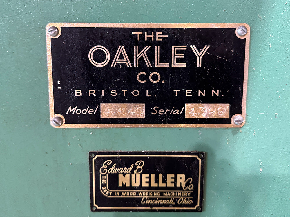 Used Oakley H-648 Edge Sander Serial 4399