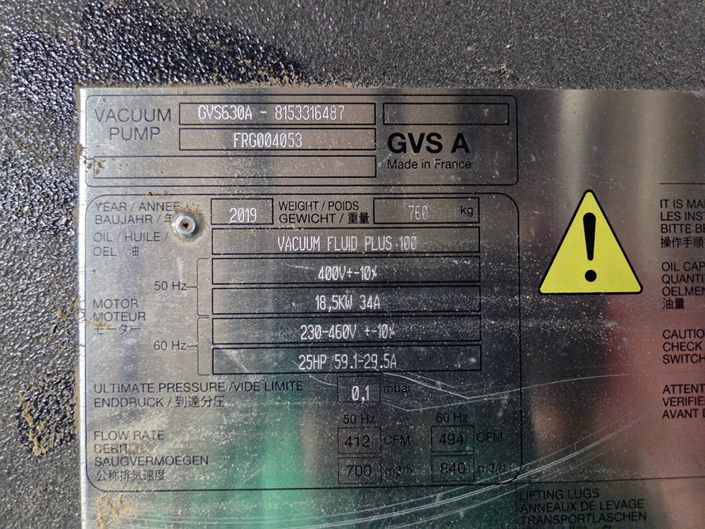 Used Atlas Copco GVS630A 25HP Vacuum Pump