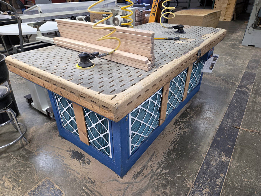 Used Denray Downdraft Table