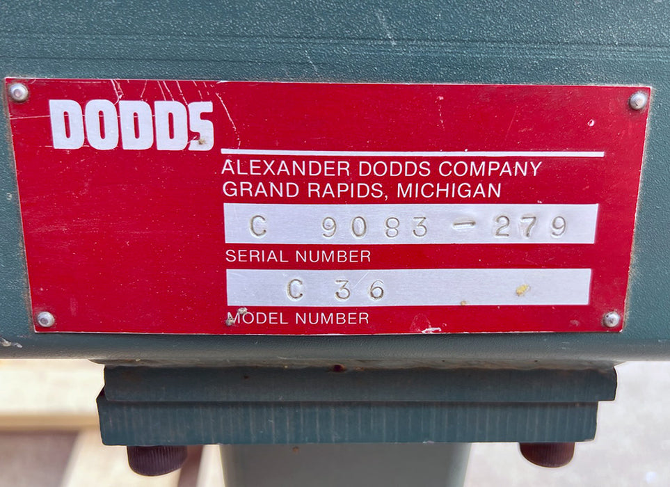 Used Dodds C36 Drawer Clamping Machine