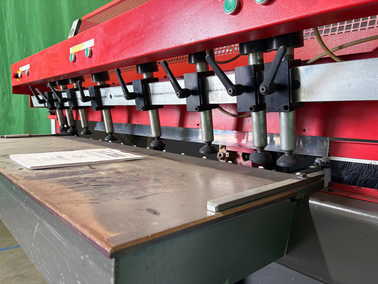 Used Gannomat Index 130 Logic/470 CNC Controlled Point-to-Point Drilling/Gluing/Dowell Insertion Machine