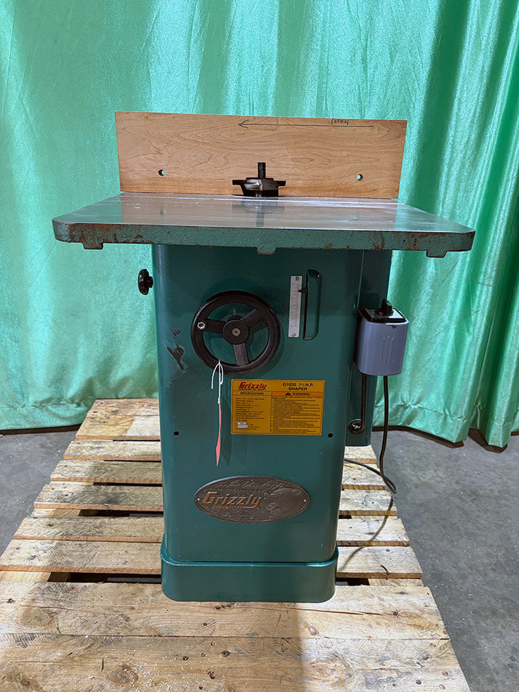 Used Grizzly G1035 1-1/2 HP Shaper