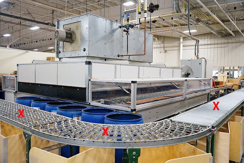 Used VENJAKOB "VENFLOW" STAINING LINE AND FLOW COATING MACHINE (2015)