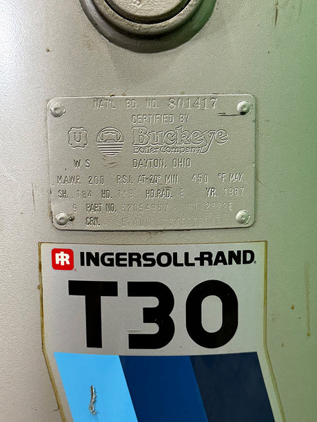 Used Ingersoll Rand T30 242-5N Vertical Air Compressor