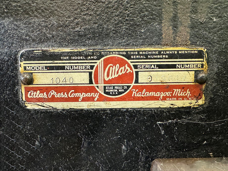 Used Atlas Model 1040 Bench Top Drill Press