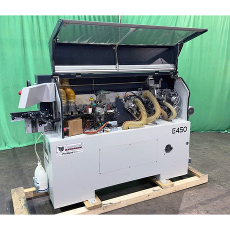 Used 2022 Casadei E450 PM Automatic Edgebander (with Vertical Radius End Trim)