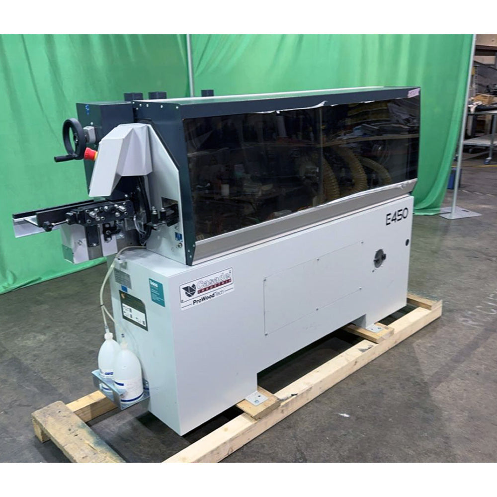 Used 2022 Casadei E450 PM Automatic Edgebander (with Vertical Radius End Trim)