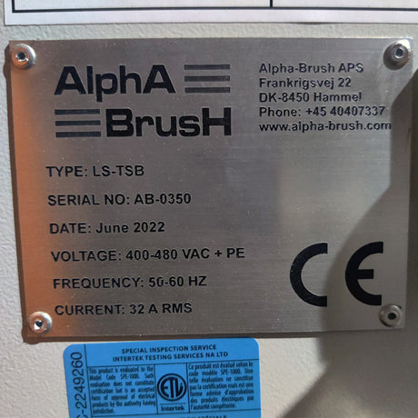 Used 2022 Alpha Brush LS-TSB Edge Sander