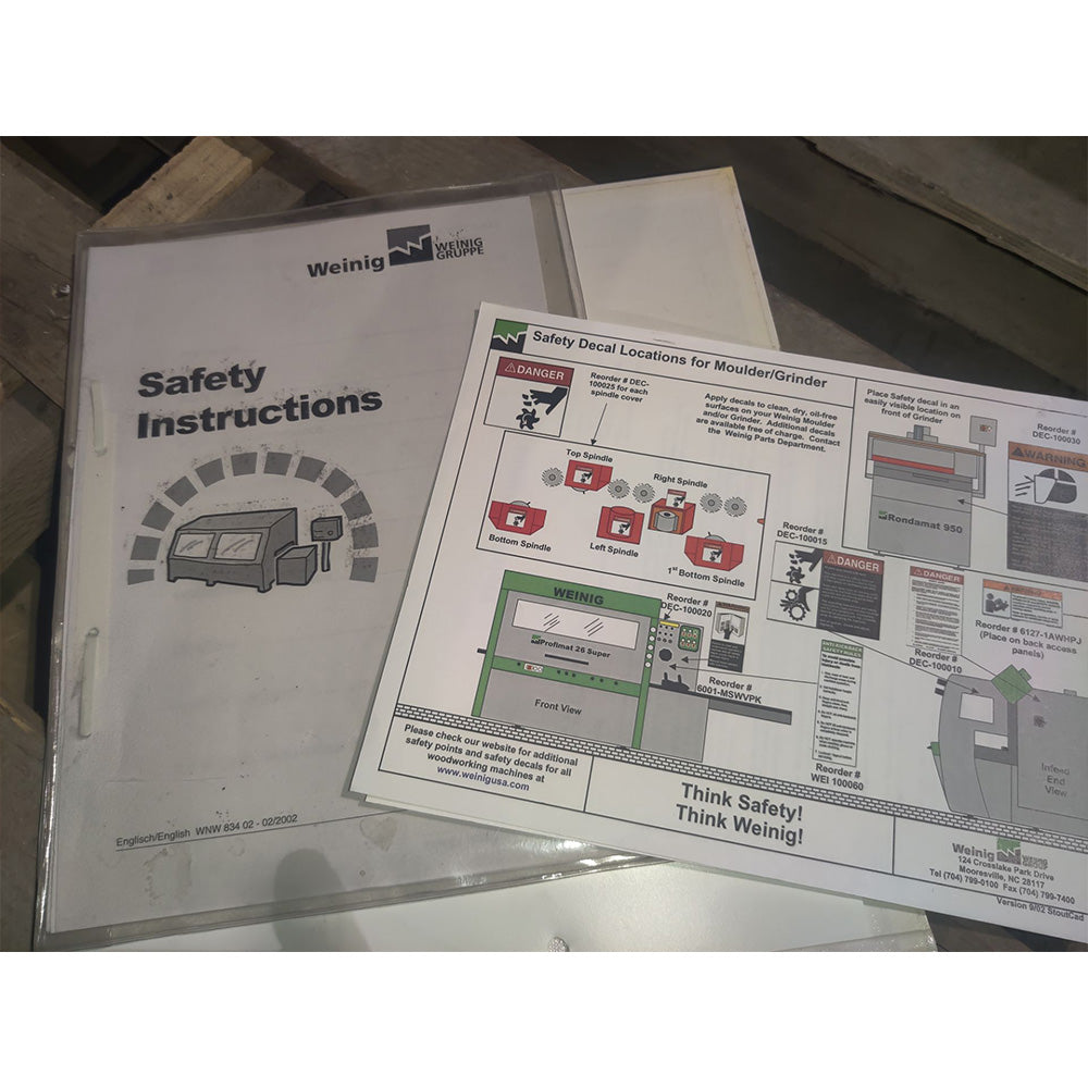 Used 2004 Weinig Unimat 500 6-Head Moulder