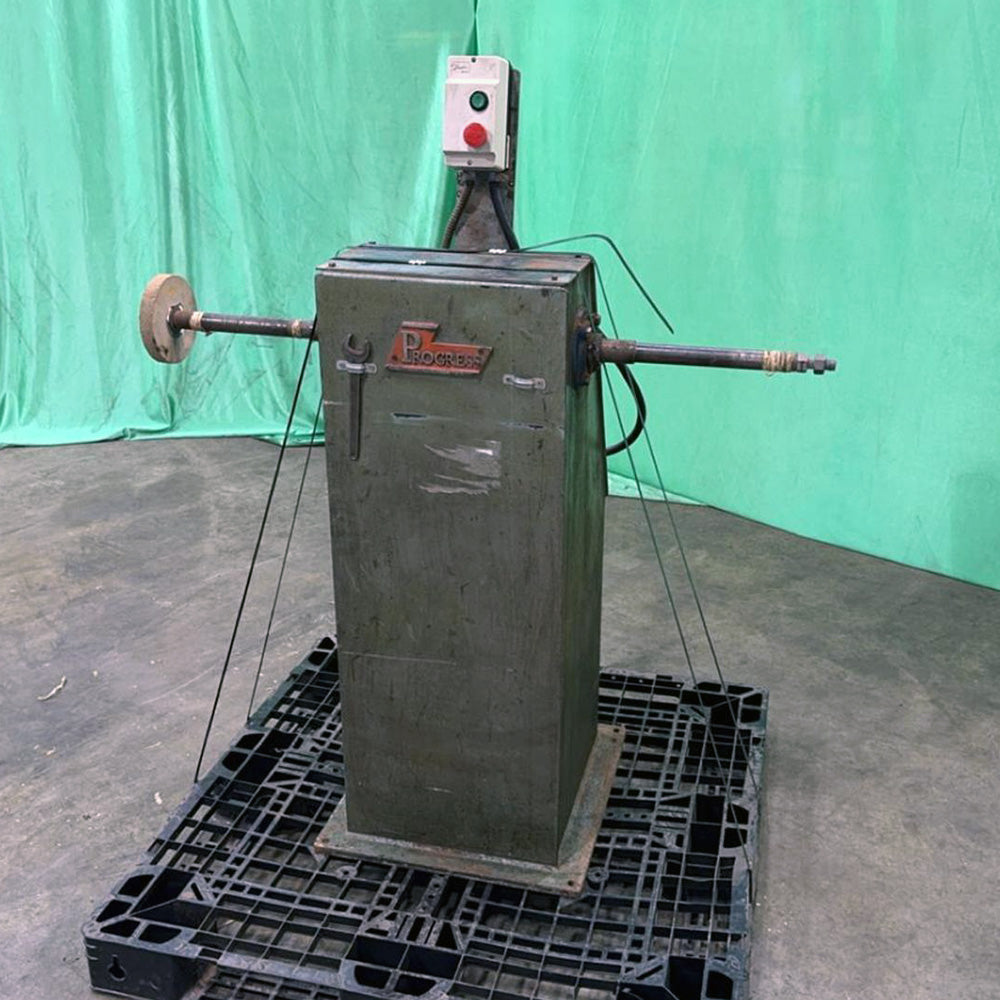 Used Progress P-200 Dual Arm Spindle Sander/Polisher