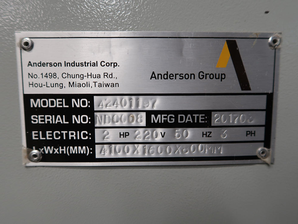 Used 2017 Anderson Technology Bridge Type CNC Router Model Stratos/Pro FI