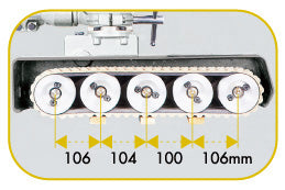 Co-Matic AF04-3-220 AF04 - 1HP 3phase 220V Track Power Feeder - 3 Belt Feeder