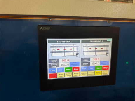 Used 2019 E-Chain ECT Series Angular Double End Tenoner Line
