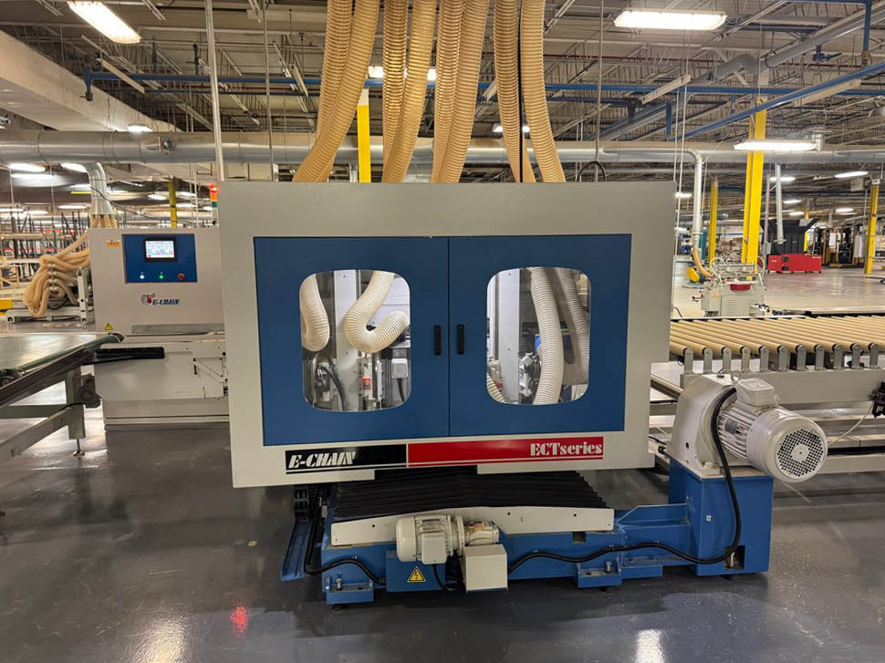 Used 2019 E-Chain ECT Series Angular Double End Tenoner Line