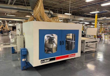 Used 2019 E-Chain ECT Series Angular Double End Tenoner Line