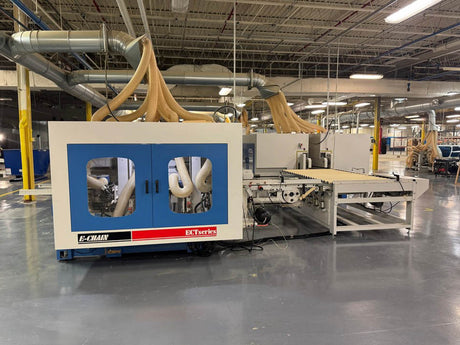 Used 2019 E-Chain ECT Series Angular Double End Tenoner Line