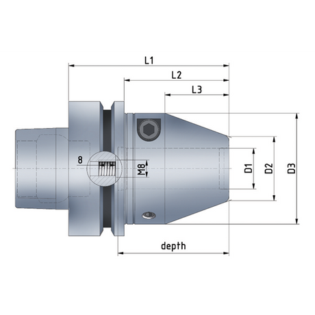 ETP Hydro-Grip Compact-1/2" HSK63F