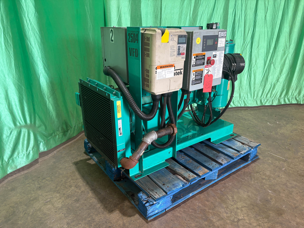 Used 2007 Sullivan Palatek D4-25 VFD Screw Air Compressor