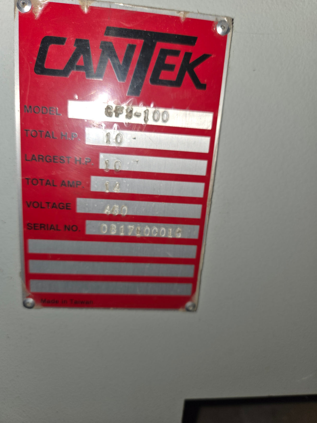 Used 2017 Cantek CFS100 Automatic Defect Cutoff Chop Saw