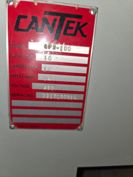 Used 2017 Cantek CFS100 Automatic Defect Cutoff Chop Saw