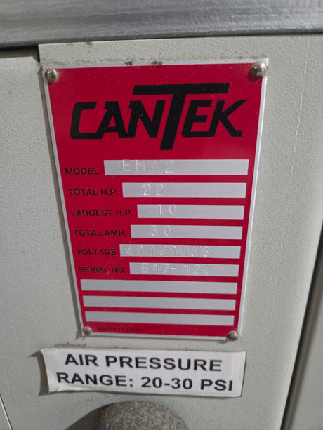 Used 2017 Cantek EM12 Endmatcher