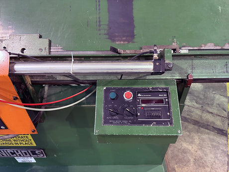 Used Nichols Hopper Fed Cleat Block Machine