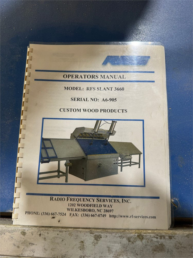 Used 2005 RFS "SL3660" Slant Edge Gluer