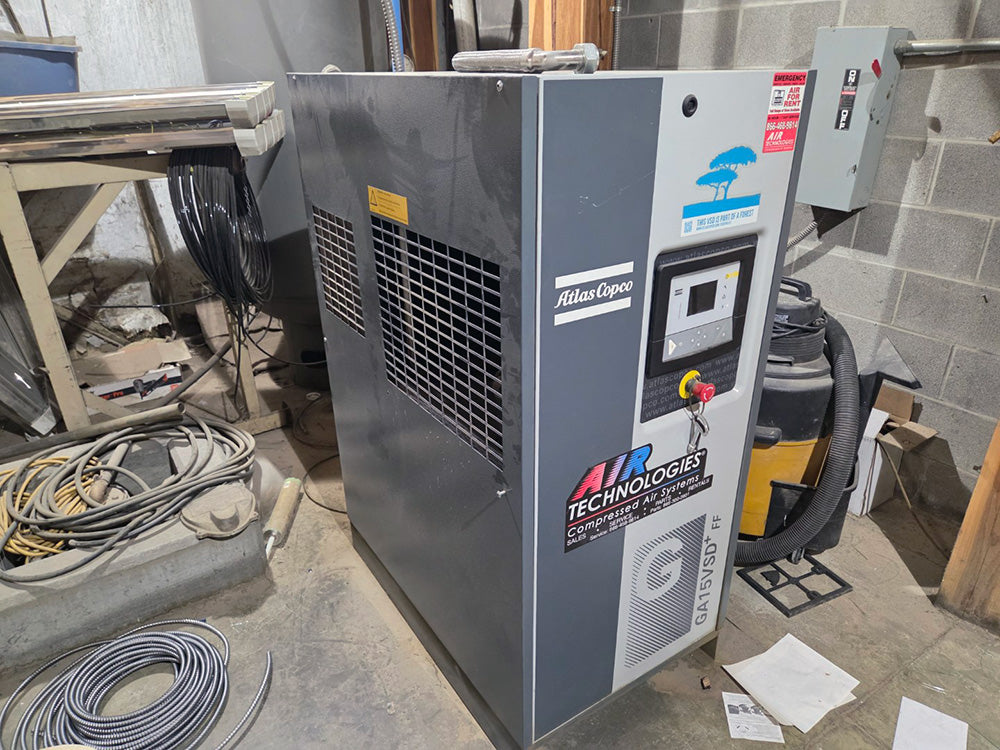 Used Atlas Copco Air Compressor GA15VSD+FF