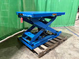 Used Bishamon EZ-Loader Pneumatic Self-Leveling Scissor Lift Table