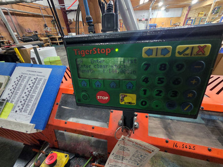Used Cantek PCS-18 Upcut Saw with Tigerstop