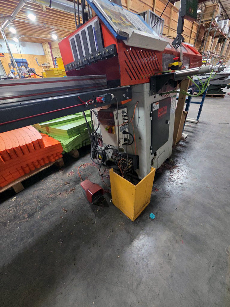 Used Cantek PCS-18 Upcut Saw with Tigerstop