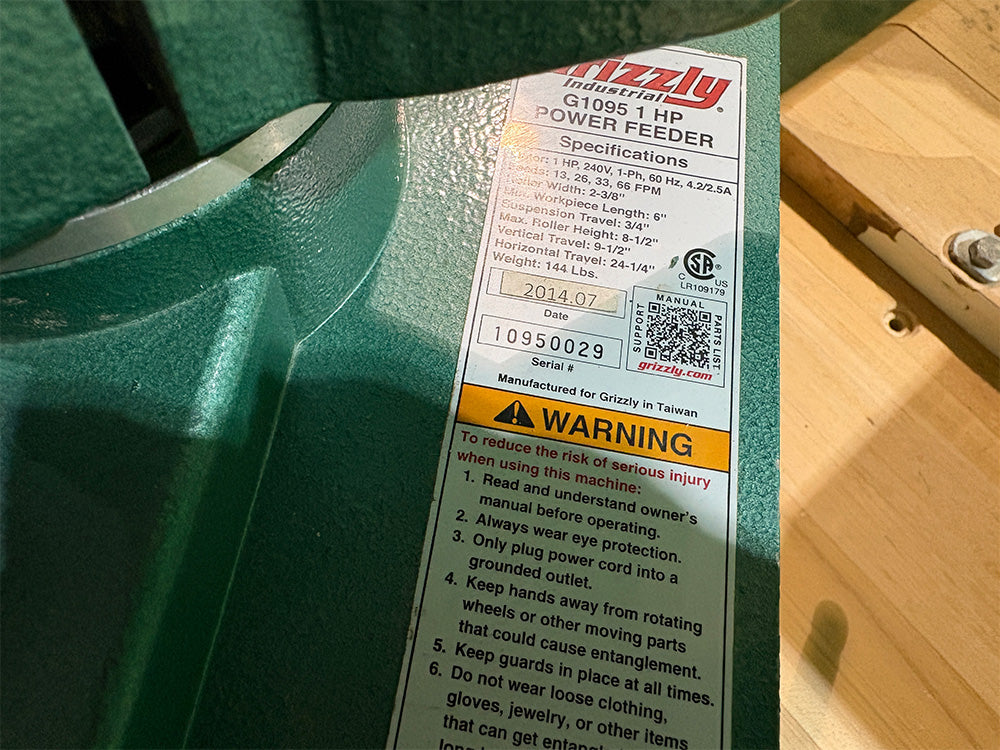 Used Larick Profile Sander Model 360C SN: 10950029
