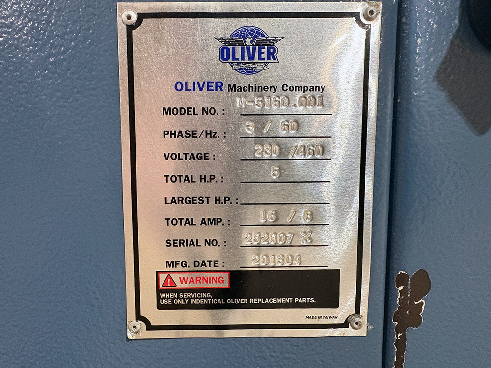 Used Oliver Two Line Boring Machine Model# M-5160.001 SN:252007X