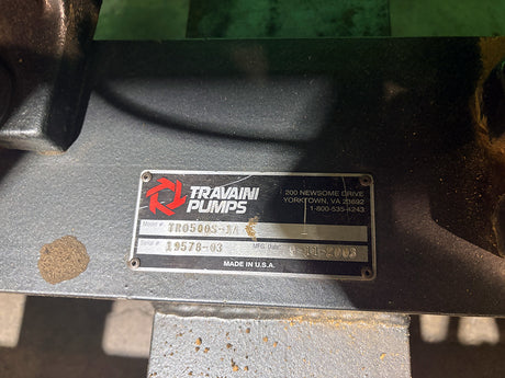 Used Travaini TR0500S-1A Vacuum Pump