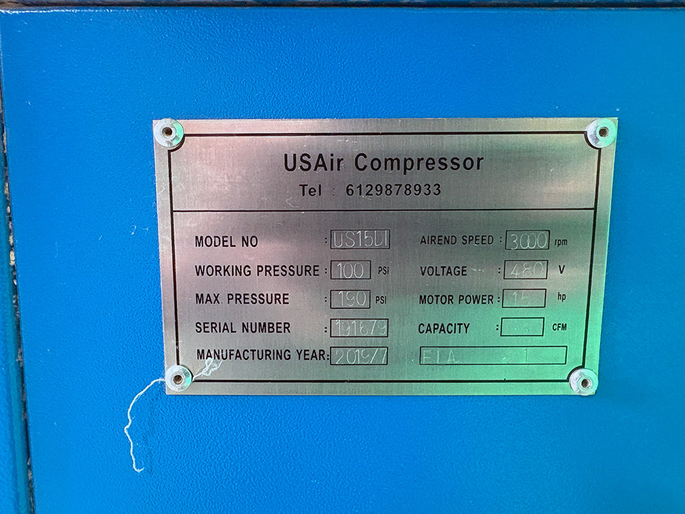 Used 2019 USAir Compressor Model US15DT