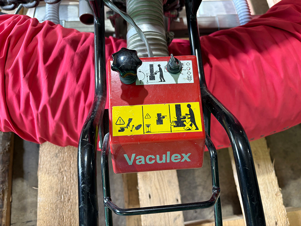Used Vaculex Lifter with Vacuum Pump and Gorbel Ceiling Mounted Monorail
