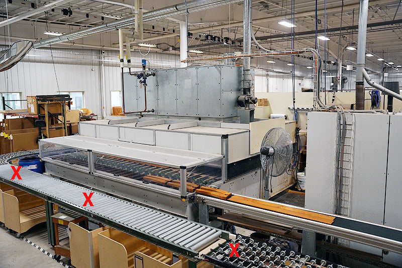 Used VENJAKOB "VENFLOW" STAINING LINE AND FLOW COATING MACHINE (2015)