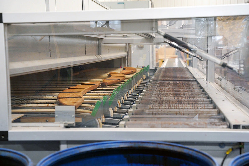 Used VENJAKOB "VENFLOW" STAINING LINE AND FLOW COATING MACHINE (2015)